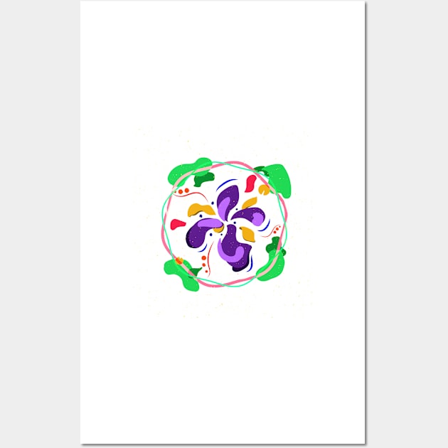 flower Colorful pattern splash Wall Art by soycarola